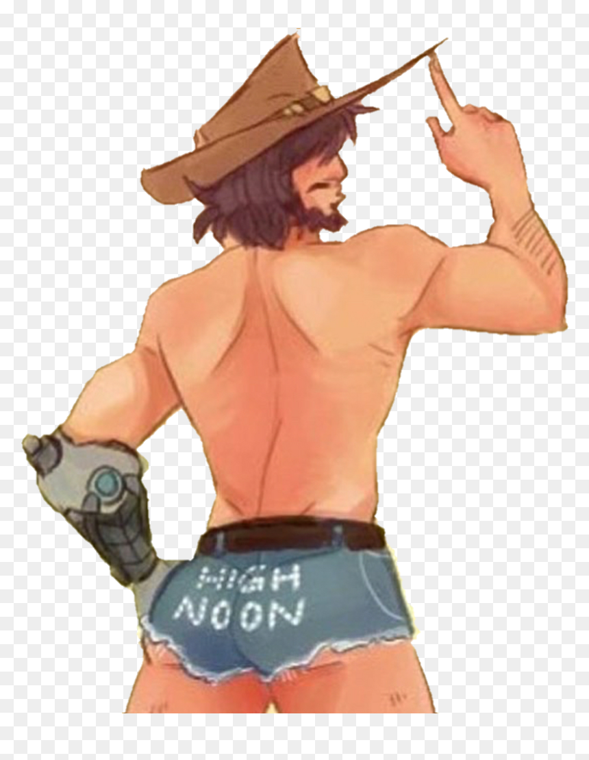 Mccree Hat Png , Png Download - Mccree In Underwear, Transparent Png - mccree hat png