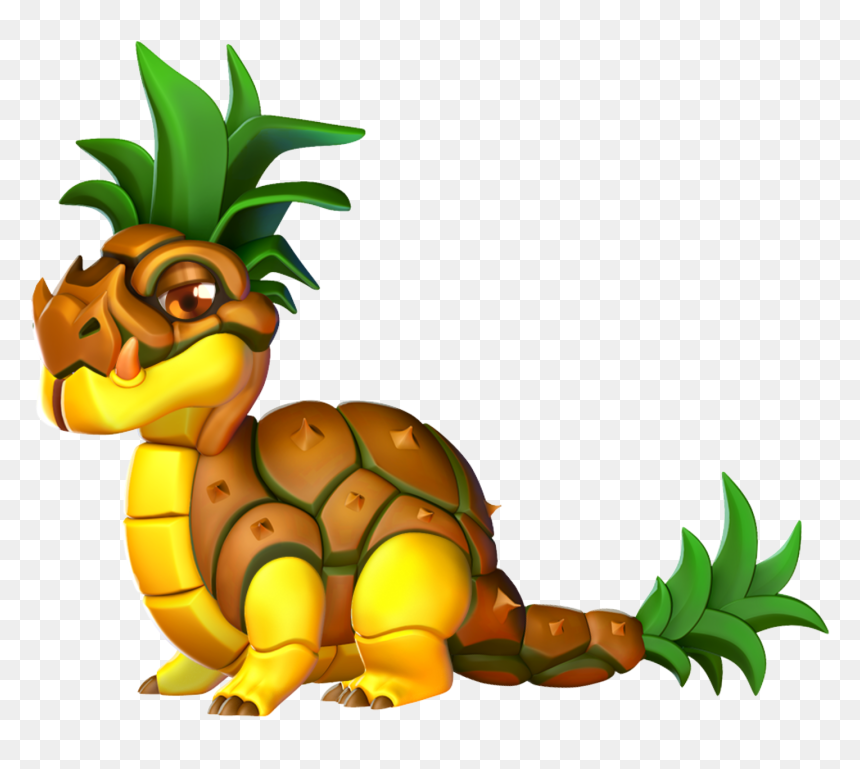 Pineapple As A Dragon Clipart , Png Download - Dragon Mania Legends Fruit Dragon, Transparent Png - tiki torch png