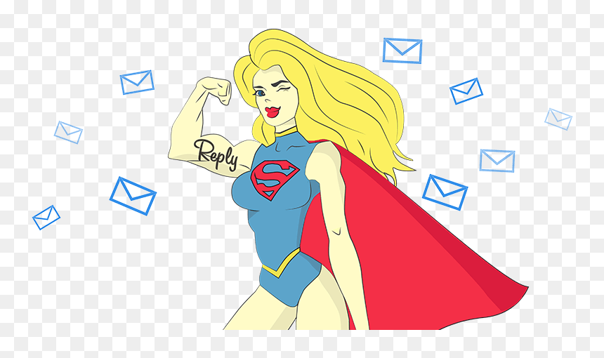 Reply Superwoman - Cartoon, HD Png Download - superwoman png