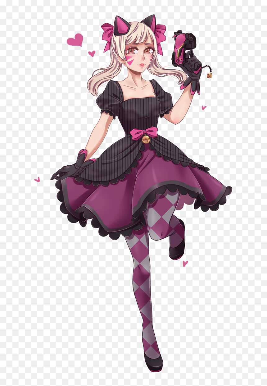 Overwatch Dva Black Cat Skin, HD Png Download - playboy bunny png