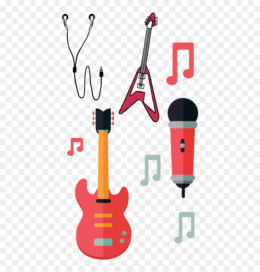 Guitar Clipart Microphone - Clip Art, HD Png Download - open mic png