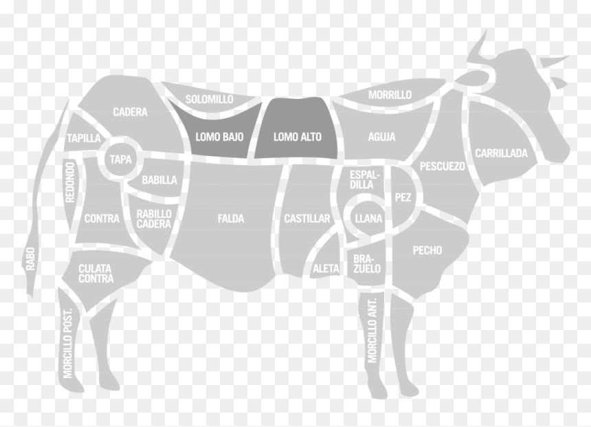 Filetes De Tapa Ternera, HD Png Download - vaca png