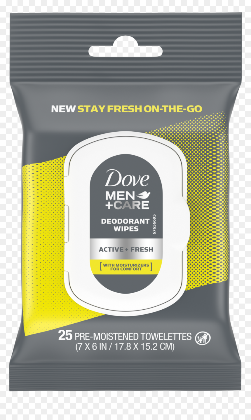 Dove Men Care Deodorant Wipes Active Fresh 25ct Front - Dove Men Care Deodorant Wipes, HD Png Download - trash dove png