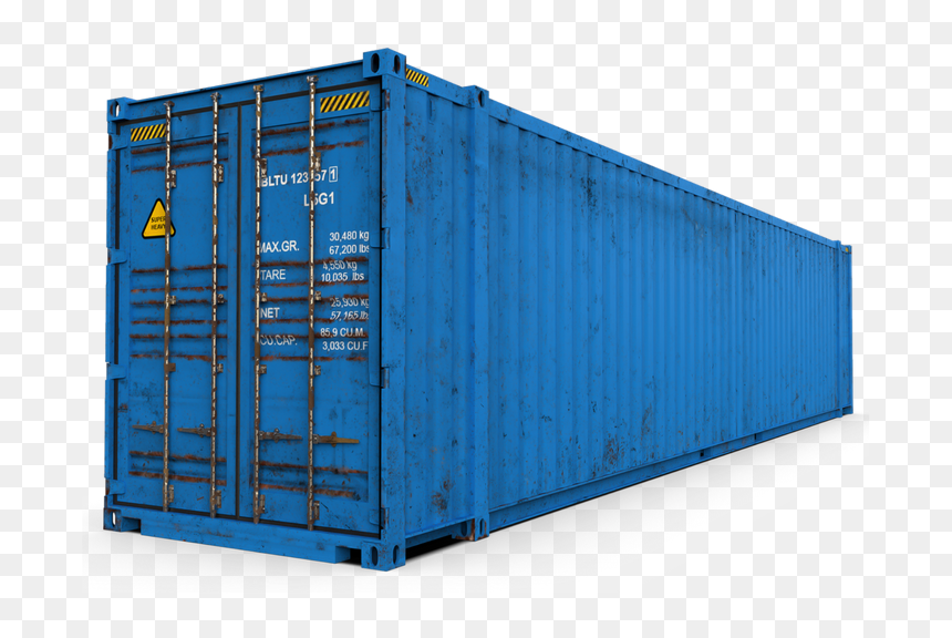 New 30 Foot Container, HD Png Download - cargo ship png