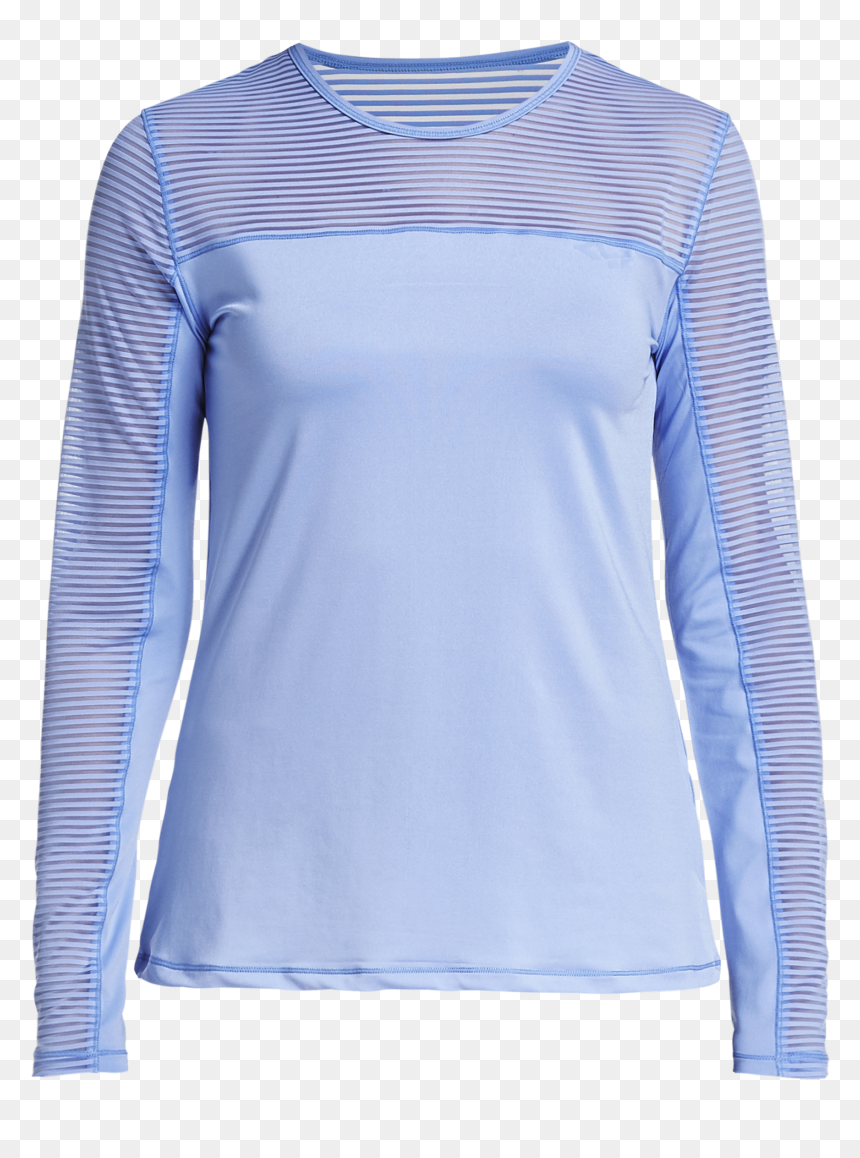 Long-sleeved T-shirt, HD Png Download - blue shell png