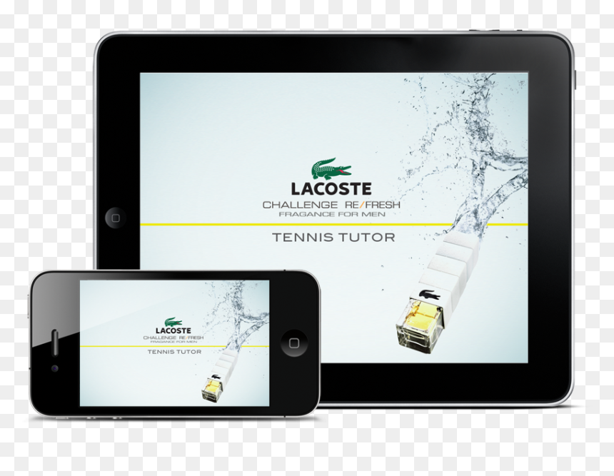 Lacoste Challenge Tennis Tutor App - Iphone, HD Png Download - lacoste logo png