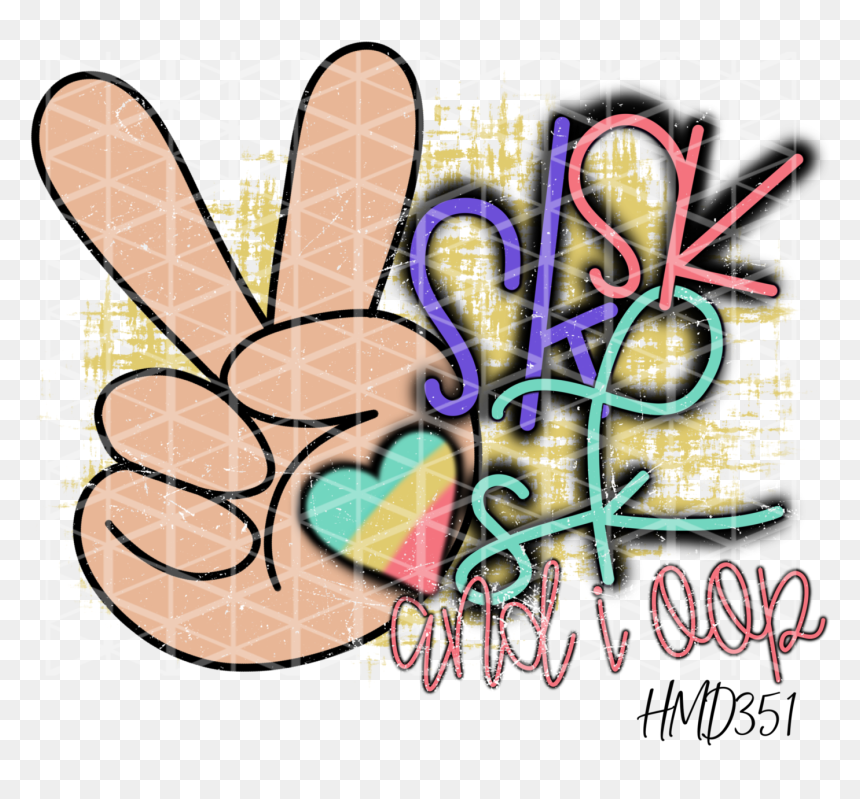 And I Oop!, HD Png Download - peace fingers png