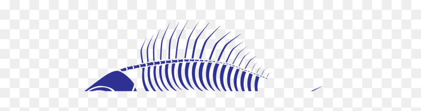 Blue,angle,area - Loon, HD Png Download - fish skeleton png