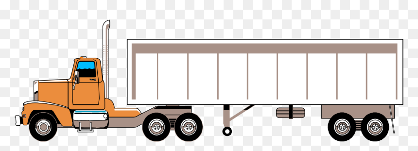 Car,brand,commercial Vehicle - 18 Wheeler Truck Clipart, HD Png Download - tractor trailer png