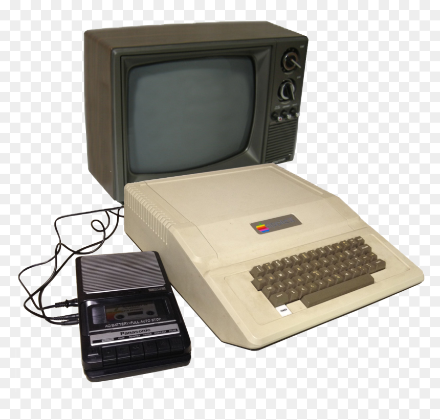 Transparent Old School Tv Png - Apple Ii Cassette Drive, Png Download - apple computer png