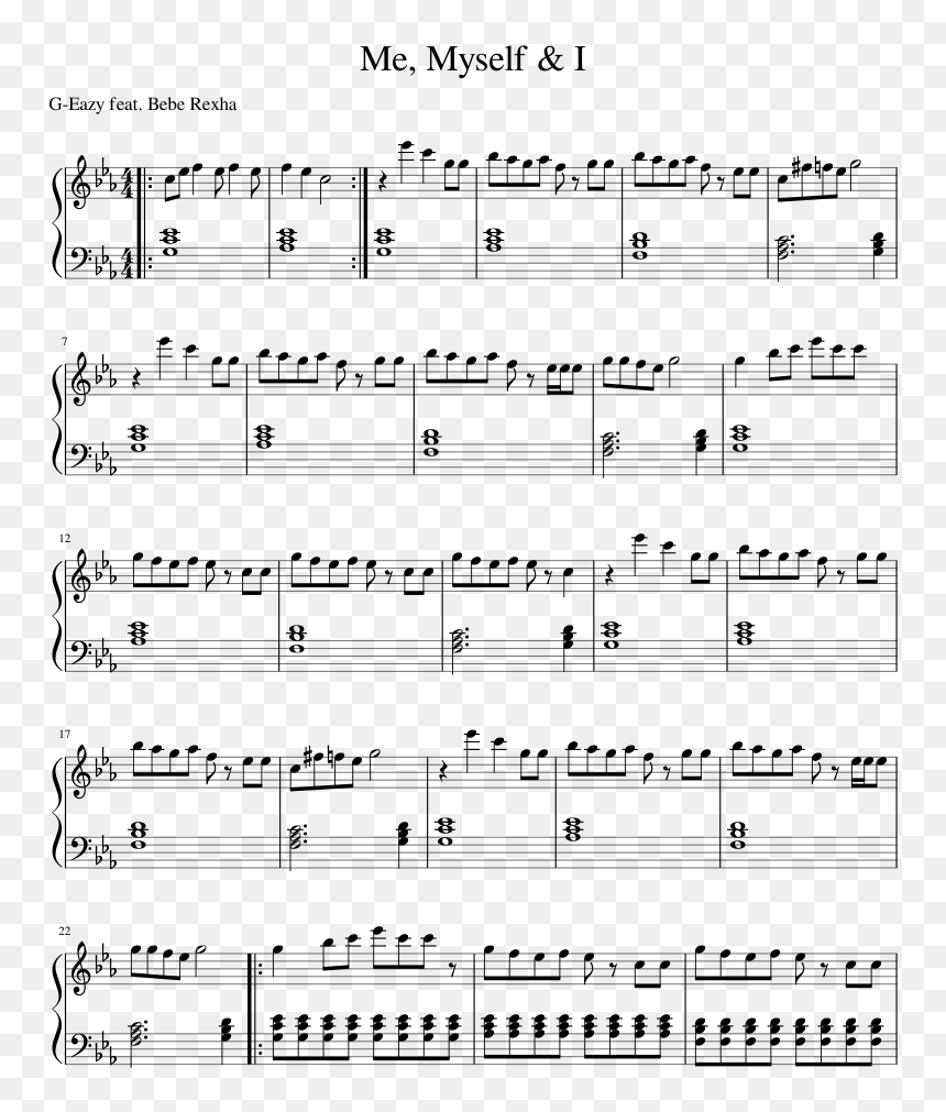 Kleine Nachtmusik Sheet Music, HD Png Download - g eazy png