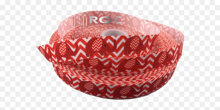 Ribbons [tag] Red Elephant Grosgrain Ribbon 7/8″ Red - Cake, HD Png Download - chevron background png