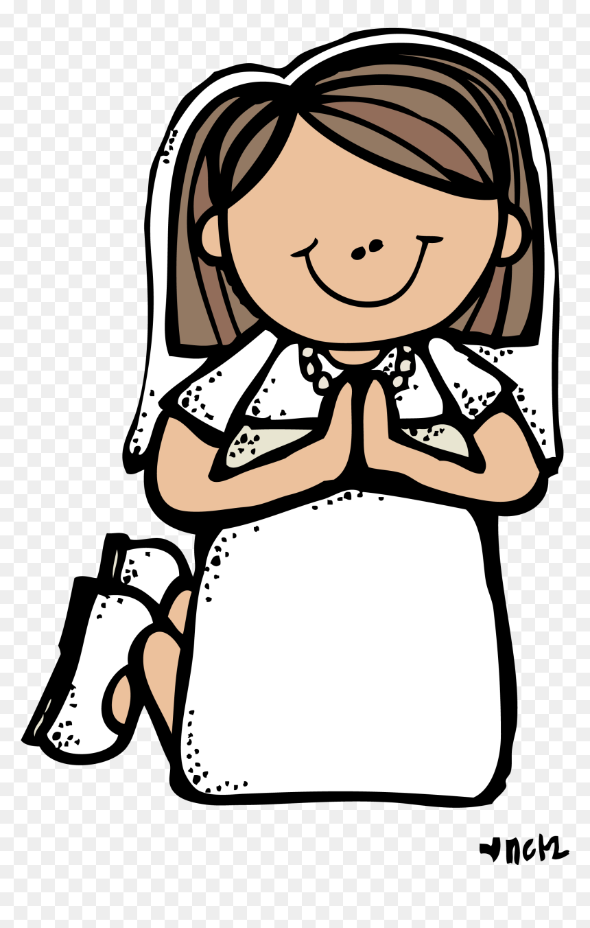 Lds Clipart, Granny Gifts, Cutting Files, Free Printables, - Melonheadz Praying Clipart, HD Png Download - primera comunion png