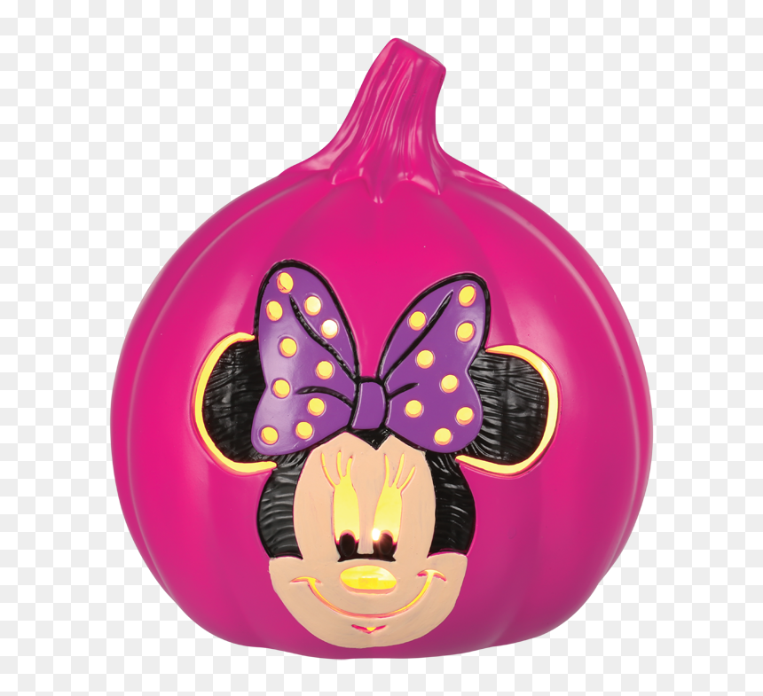 Vector Seamless Pattern With Orange And Pink Pumpkins - Halloween Minnie Skeleton Inflatable, HD Png Download - pumpkin vector png