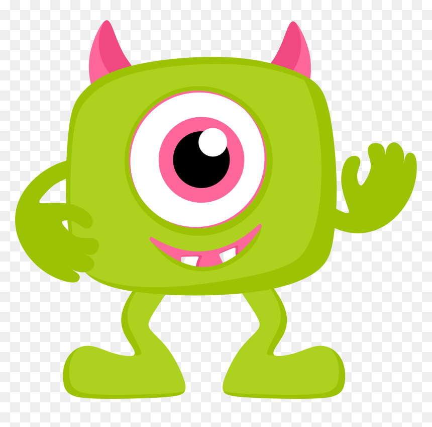 B *✿* De Minus Monster Face, Monster S, Kids Mania - Monsters Inc Baby Clipart, HD Png Download - monster face png