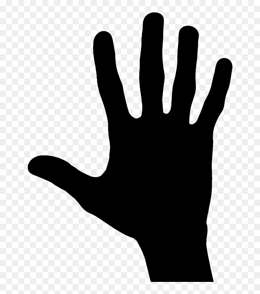 Silhouette Clip Art, HD Png Download - peace fingers png
