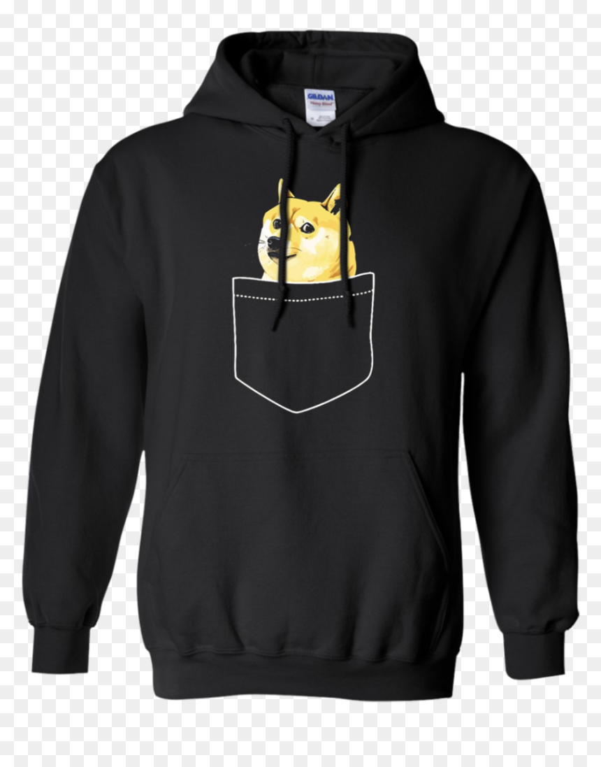 Pocket Doge Shiba Inu Dank Meme Apparel - Thrasher Hoodie Png, Transparent Png - doge face png