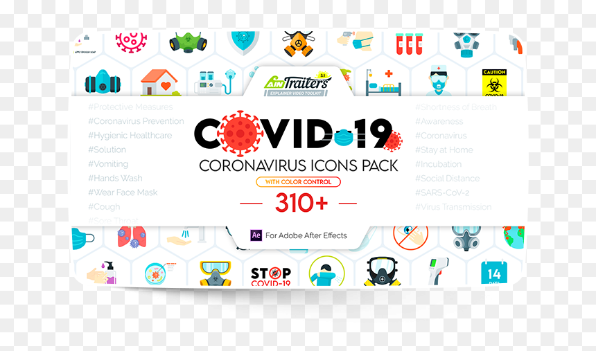 Aintrailers Coronavirus Icons Pack, HD Png Download - after effects icon png