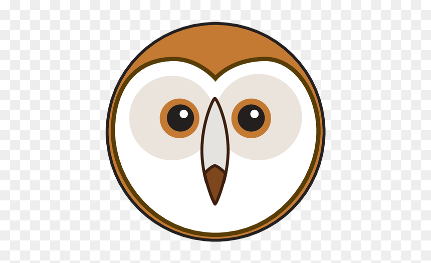 Animaru Barn Owl - Circle Owl Face, HD Png Download - barn owl png