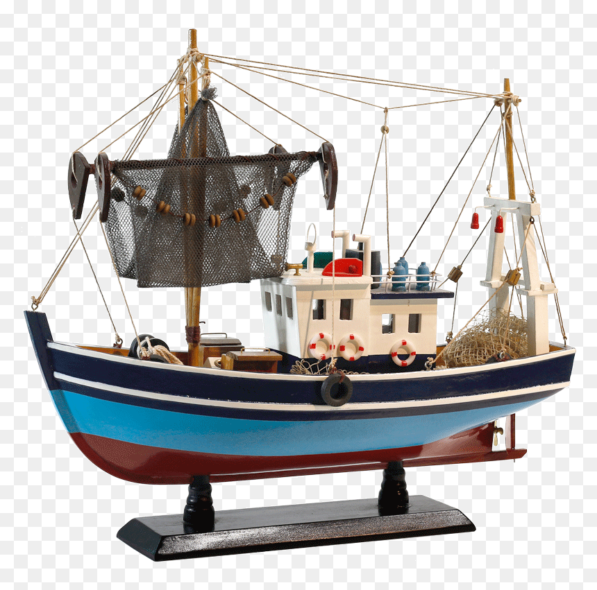 Mediterranean Sailboat Model Ornaments Small Wooden - Scultura Barca In Legno, HD Png Download - wood boat png