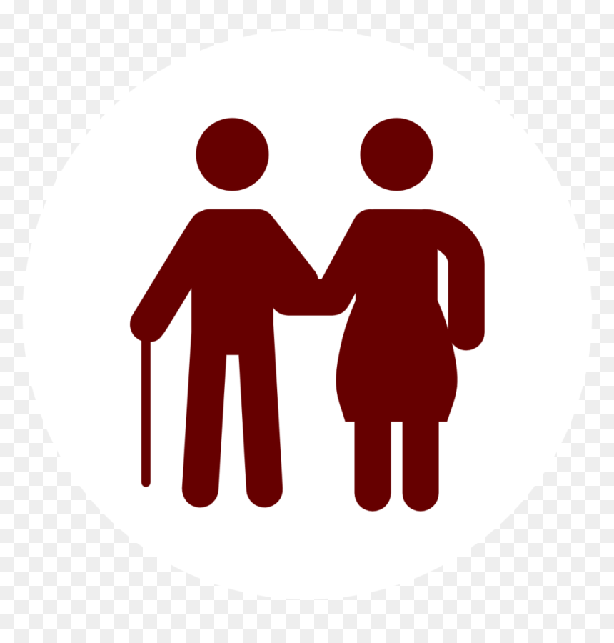 Old Couple Red With White Circle Background, HD Png Download - beach background png