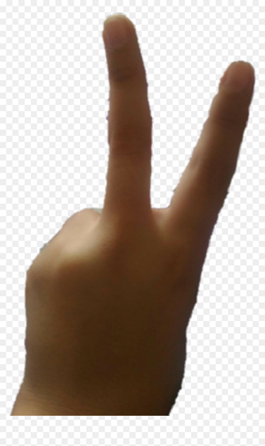 #hand #fingers #peace - Sign Language, HD Png Download - peace fingers png
