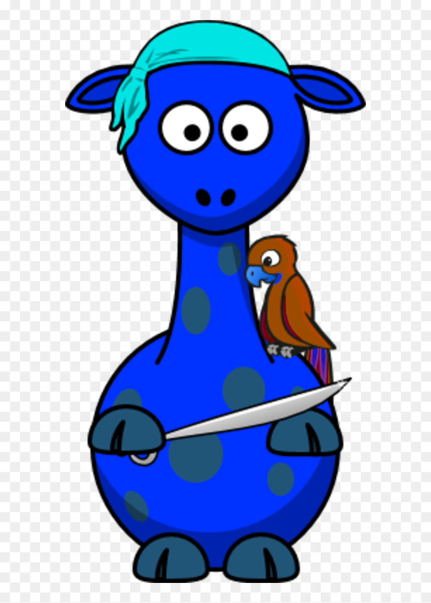 Pirate Sword Giraffe - Red Giraffe, HD Png Download - pirate sword png