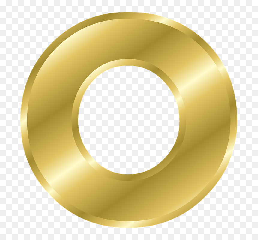 Letter O Png - Golden O Letter, Transparent Png - o.png