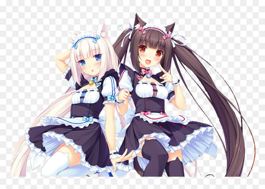 #chocola #vanilla #nekoparavanilla #nekoparachocola - Chocolate And Vanilla Cat Girl, HD Png Download - nekopara vanilla png