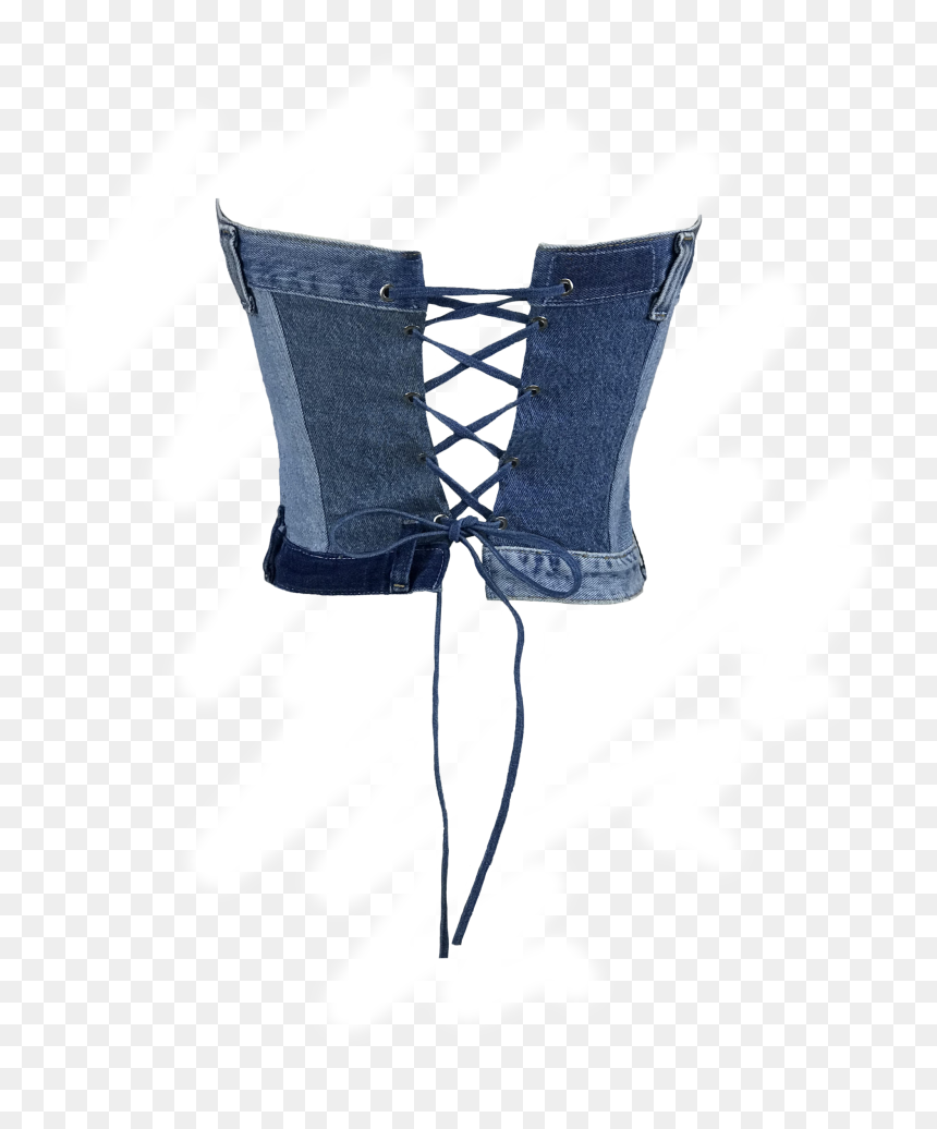Download The Denim Corset - Portable Network Graphics, HD Png Download - corset png