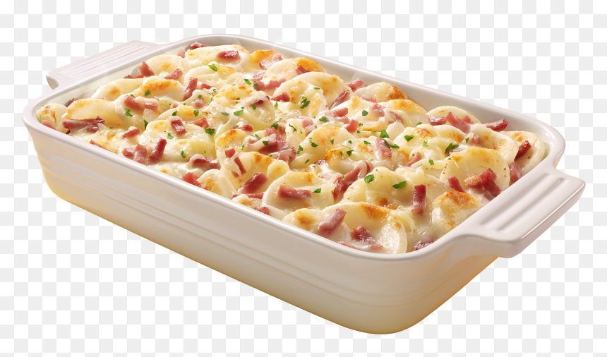 Scalloped Potatoes In A Creamy Cheese Sauce With Ham - Scalloped Potatoes Png, Transparent Png - scalloped border png