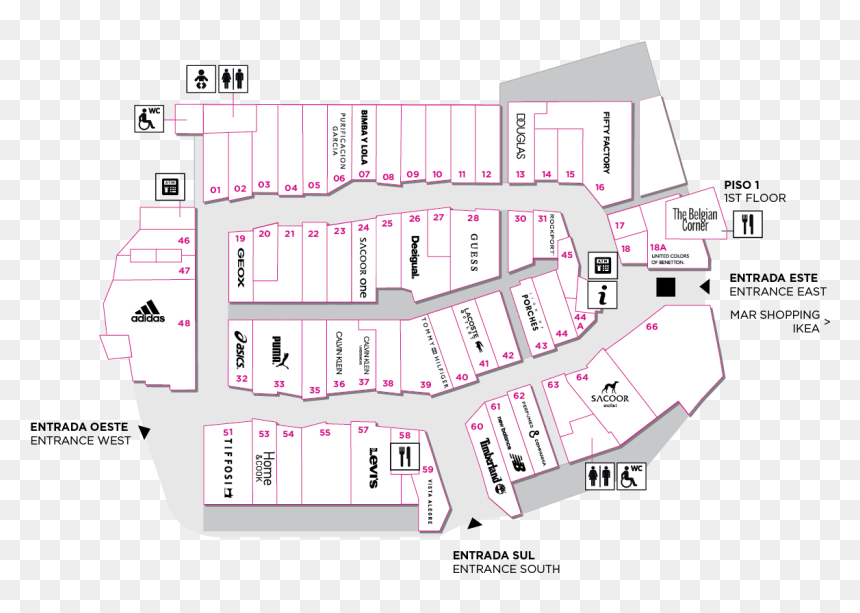 Centeplan Designer Outlet Algarve - Plan, HD Png Download - outlet png