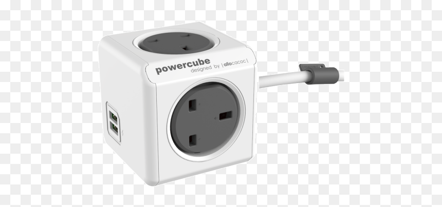 Allocacoc Powercube Extended Usb, HD Png Download - tape strip png