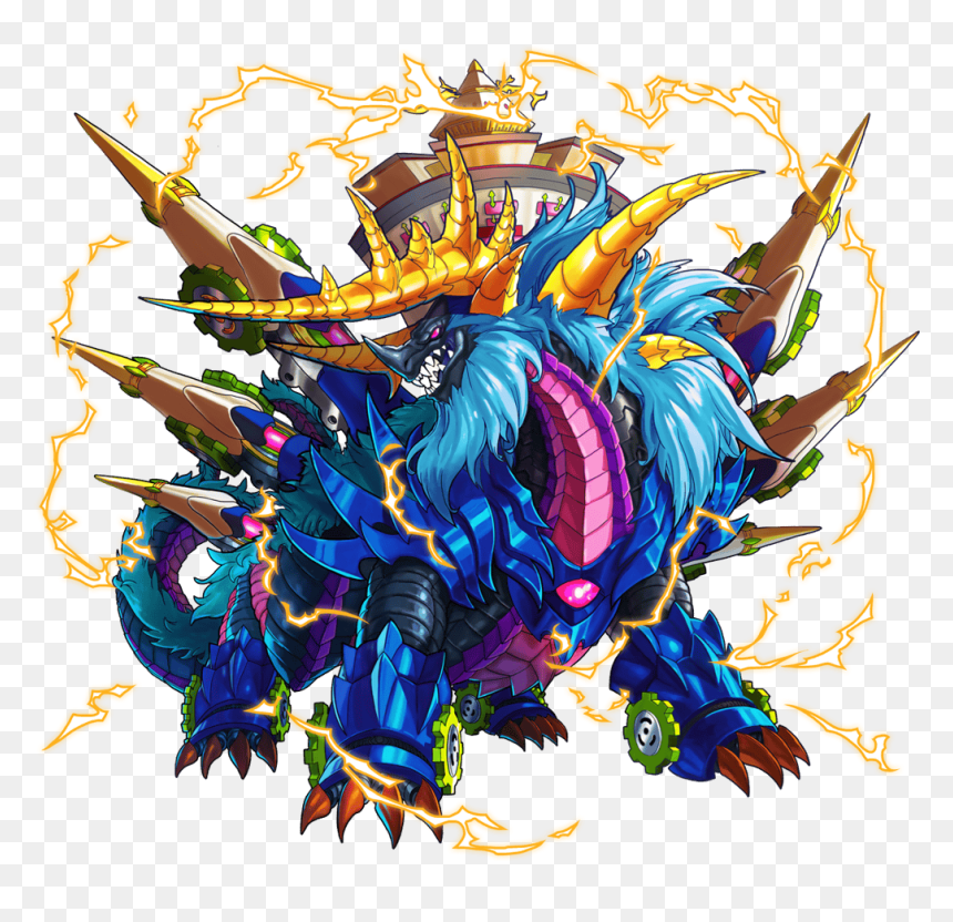 Omega Behemoth - Brave Frontier Behemoth, HD Png Download - castle crashers png