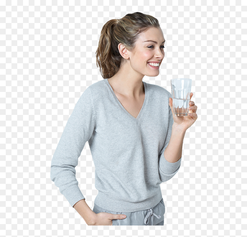 Girl, HD Png Download - drink water png