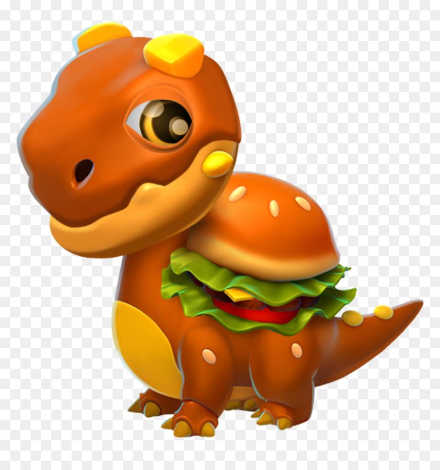 Burger Dragon Baby - Dragon Mania Legends Burger Dragon, HD Png Download - naranja png