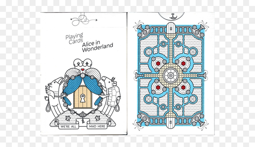 Alice In Wonderland Playing Cards - Alice In Wonderland Карта, HD Png Download - falling cards png