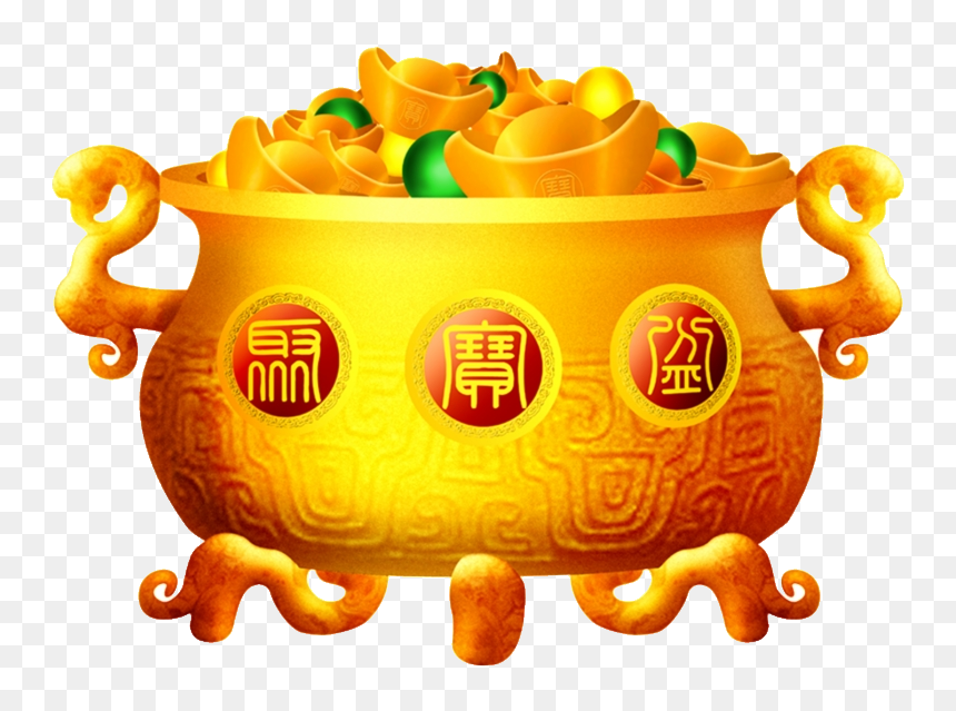 Chinese New Year Png - Chinese New Year Lucky Food Transparent Clipart, Png Download - diya clipart png