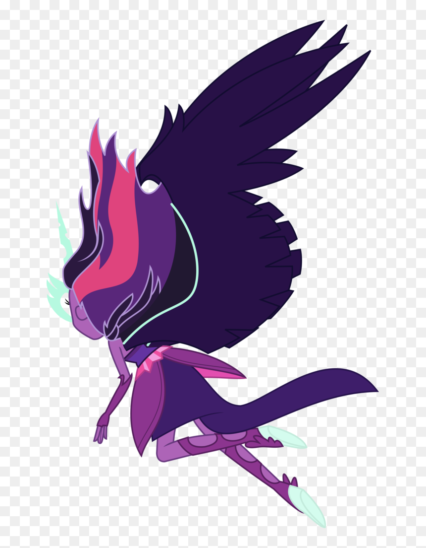 Sketchmcreations, Commission, Equestria Girls, Flying, - Illustration, HD Png Download - midnight png