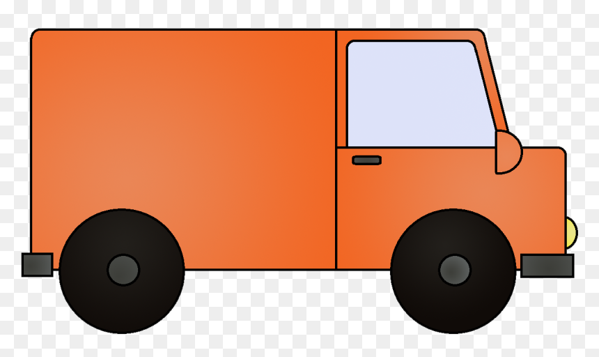 Van - Clipart - Delivery Van Clipart Free, HD Png Download - train clipart png