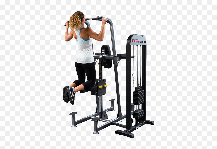Pro Select Weight Assisted Chin Dip Machine - Assisted Chin Up, HD Png Download - weight machine png