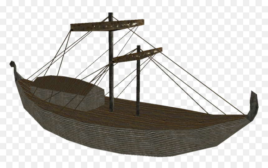 Elder Scrolls - Skyrim Ship, HD Png Download - wood boat png