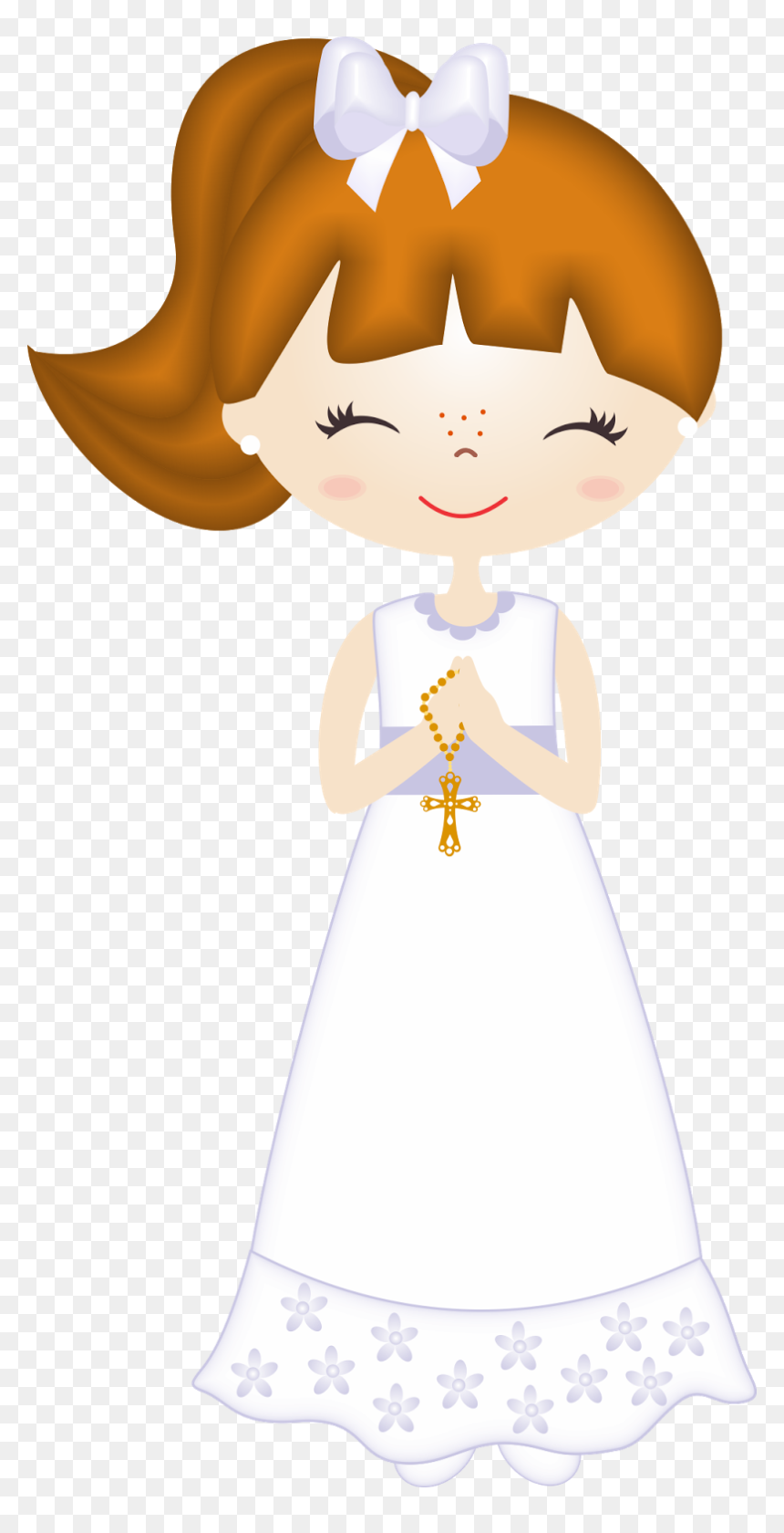 Souvenirs Para Primera Communion Clipart Girls First - Nenas Png Comunion, Transparent Png - primera comunion png
