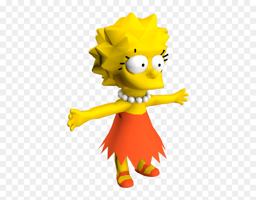 Download Zip Archive - Simpsons Road Rage Lisa, HD Png Download - lisa simpson png