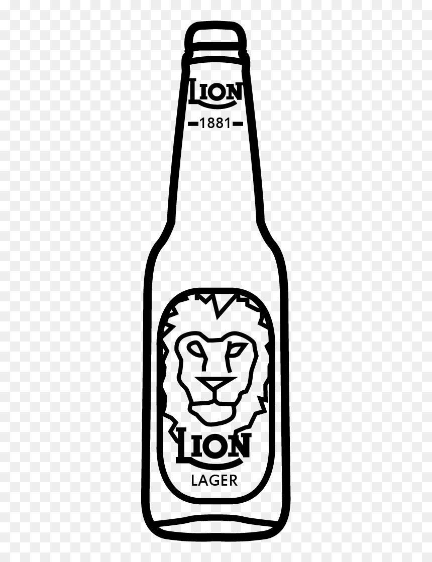 Beer Bottle, HD Png Download - lion icon png