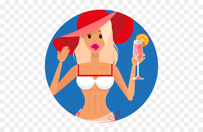 Cartoon, HD Png Download - beach people png