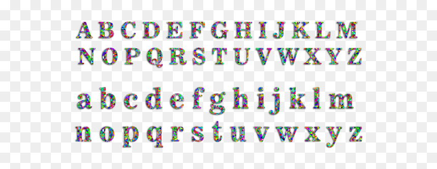 Prismatic Low Poly Alphabet With Drop Shadow - Illustration, HD Png Download - drop shadow png