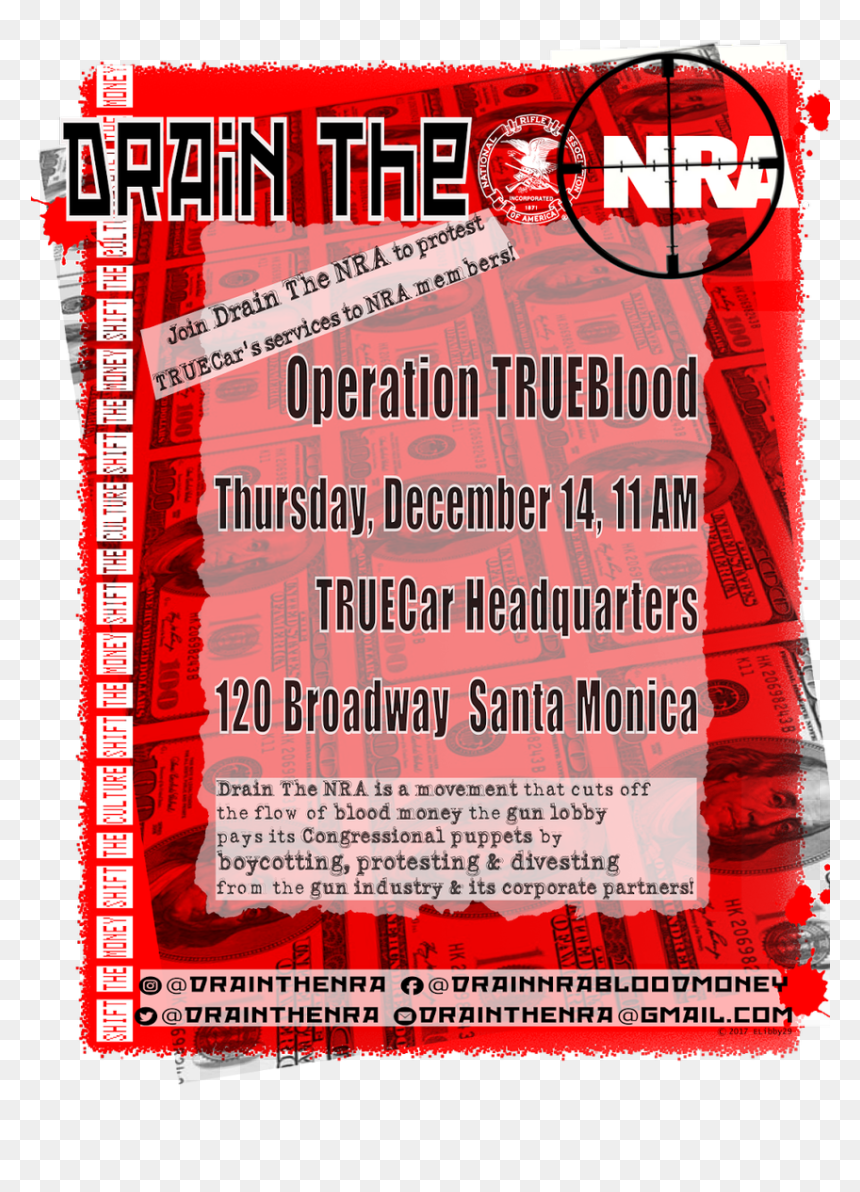 With The @nra With A Protest In Front Of Truecar"s - Poster, HD Png Download - protest png