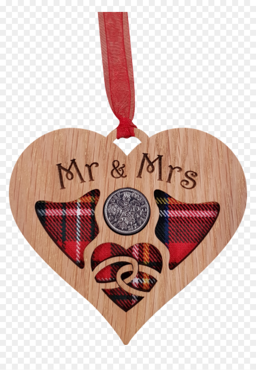 Engraved Mr & Mrs Wedding Heart Lucky Sixpence With - Wedding, HD Png Download - wedding heart background png