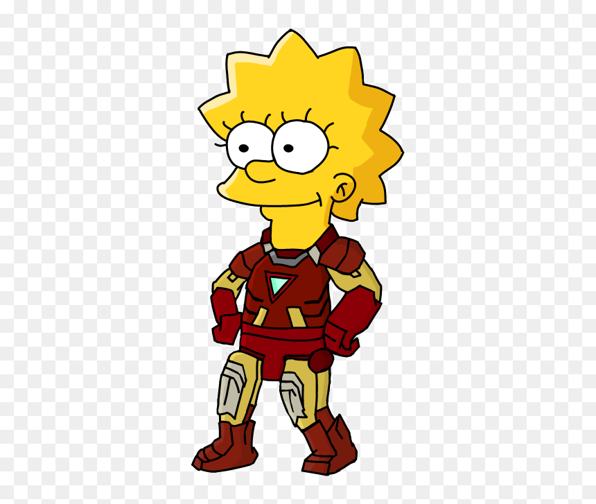 Ironman Clipart Simpsons - Etec Jornalista Roberto Marinho, HD Png Download - lisa simpson png